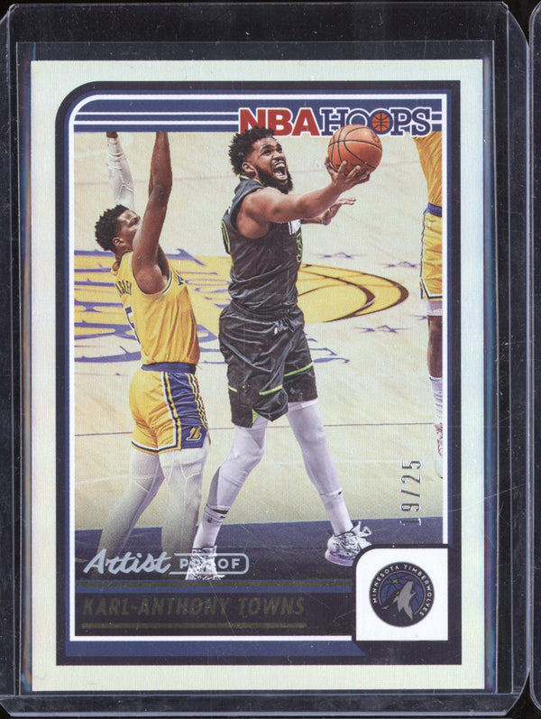 Karl-Anthony Towns 2023-24 Panini Hoops 19 Artist Proof 19/25