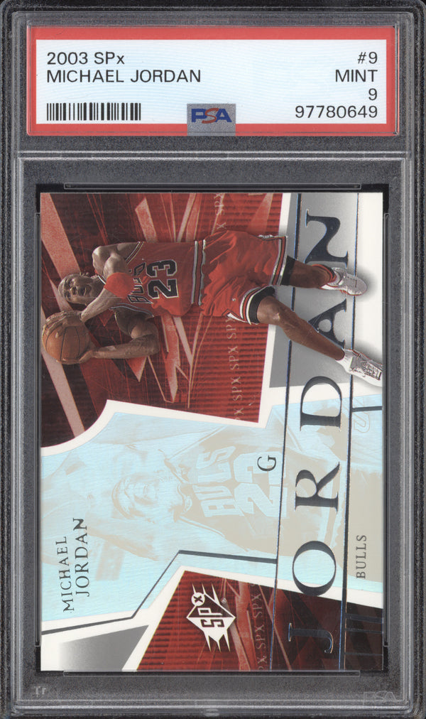 Michael Jordan 2003-04 Upper Deck SPx 9 PSA 9