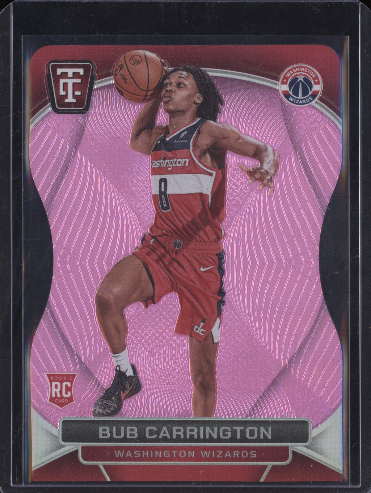 Bub Carrington 2024-25 Panini Totally Certified 146 Pink Die-Cut RC 42/125