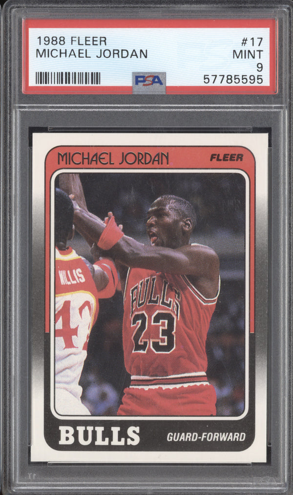 Michael Jordan 1988-89 Fleer  17 PSA 9