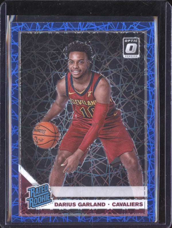 Darius Garland 2019-20 Panini Donruss Optic 195 Blue Velocity RC