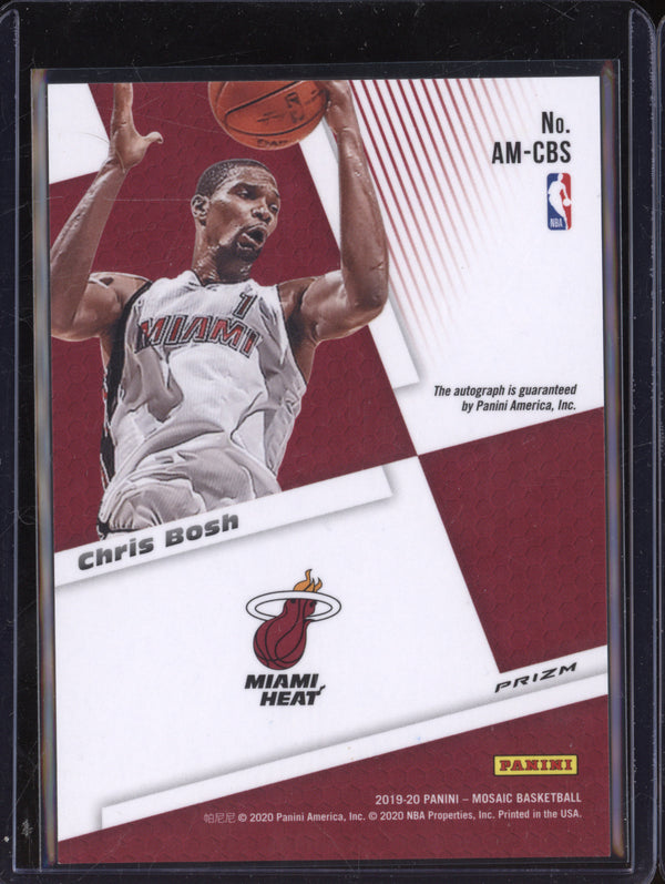 Chris Bosh 2019-20 Panini Mosaic AM-CBS Mosaic Auto