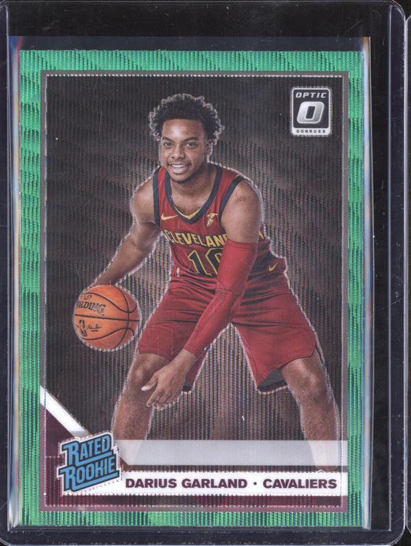 Darius Garland 2019-20 Panini Donruss Optic 195 Green Wave RC