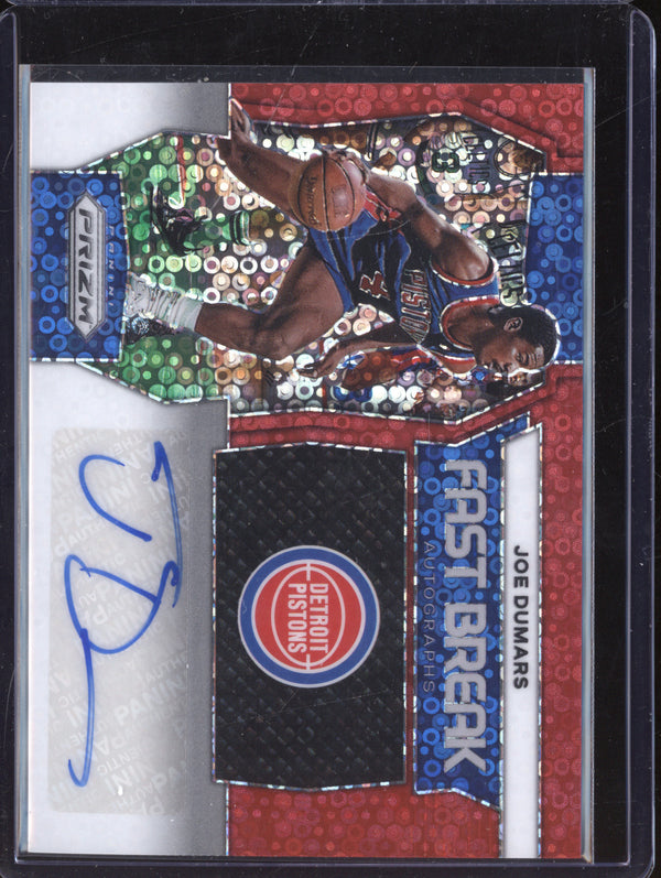 Joe Dumars 2023-24 Panini Prizm FB-JDD Fast Break Auto Red 99/99