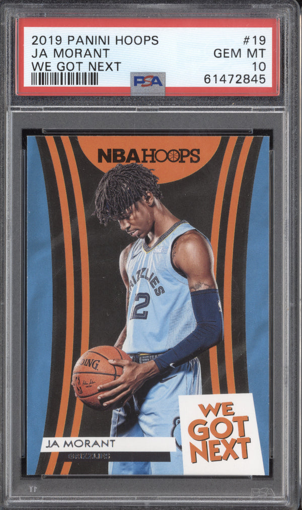 Ja Morant 2019-20 Panini Hoops 19 We Got Next RC PSA 10