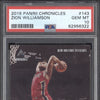 Zion Williamson 2019-20 Panini Chronicles 143 Luminance RC PSA 10