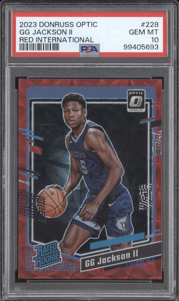 GG Jackson II 2023-24 Panini Donruss Optic 228 Red International RC PSA 10