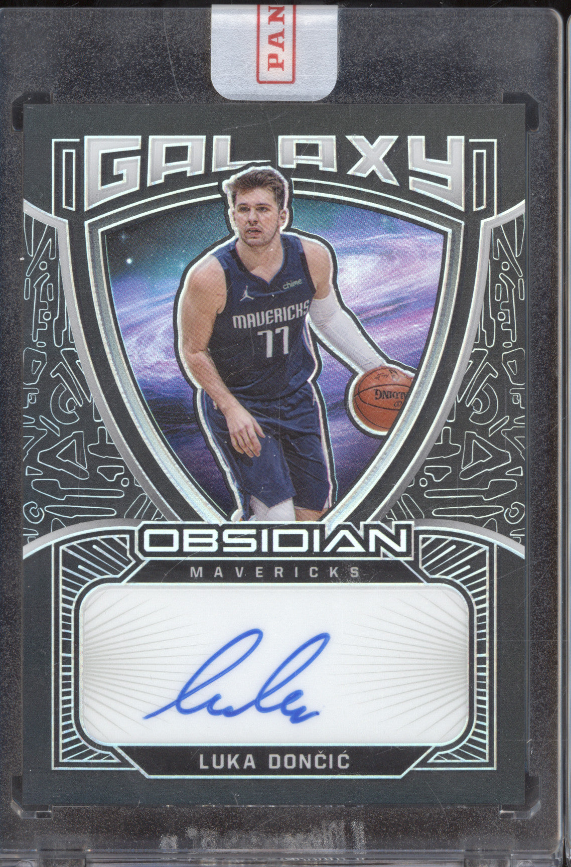 Luka Doncic 2020-21 Panini Obsidian GAL-LUD Galaxy Auto 58/99