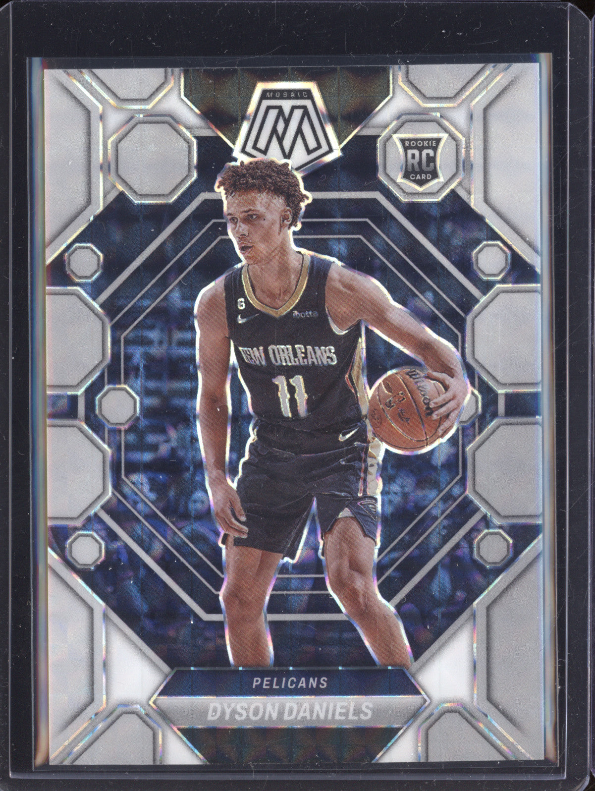 Dyson Daniels 2022-23 Panini Mosaic 203 White Mosaic RC 22/25