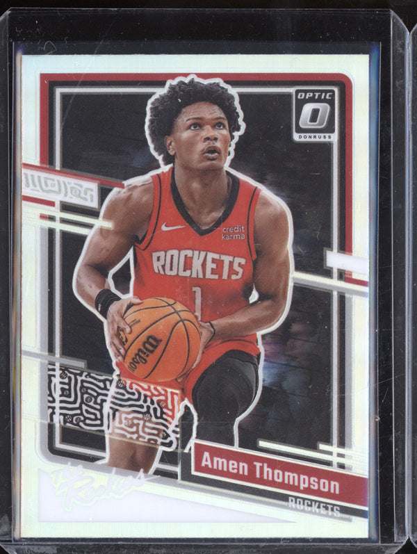 Amen Thompson 2023-24 Panini Donruss Optic 2 Holo RC