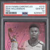 Zion Williamson 2019-20 Panini Chronicles 210 Essentials Pink RC PSA 10