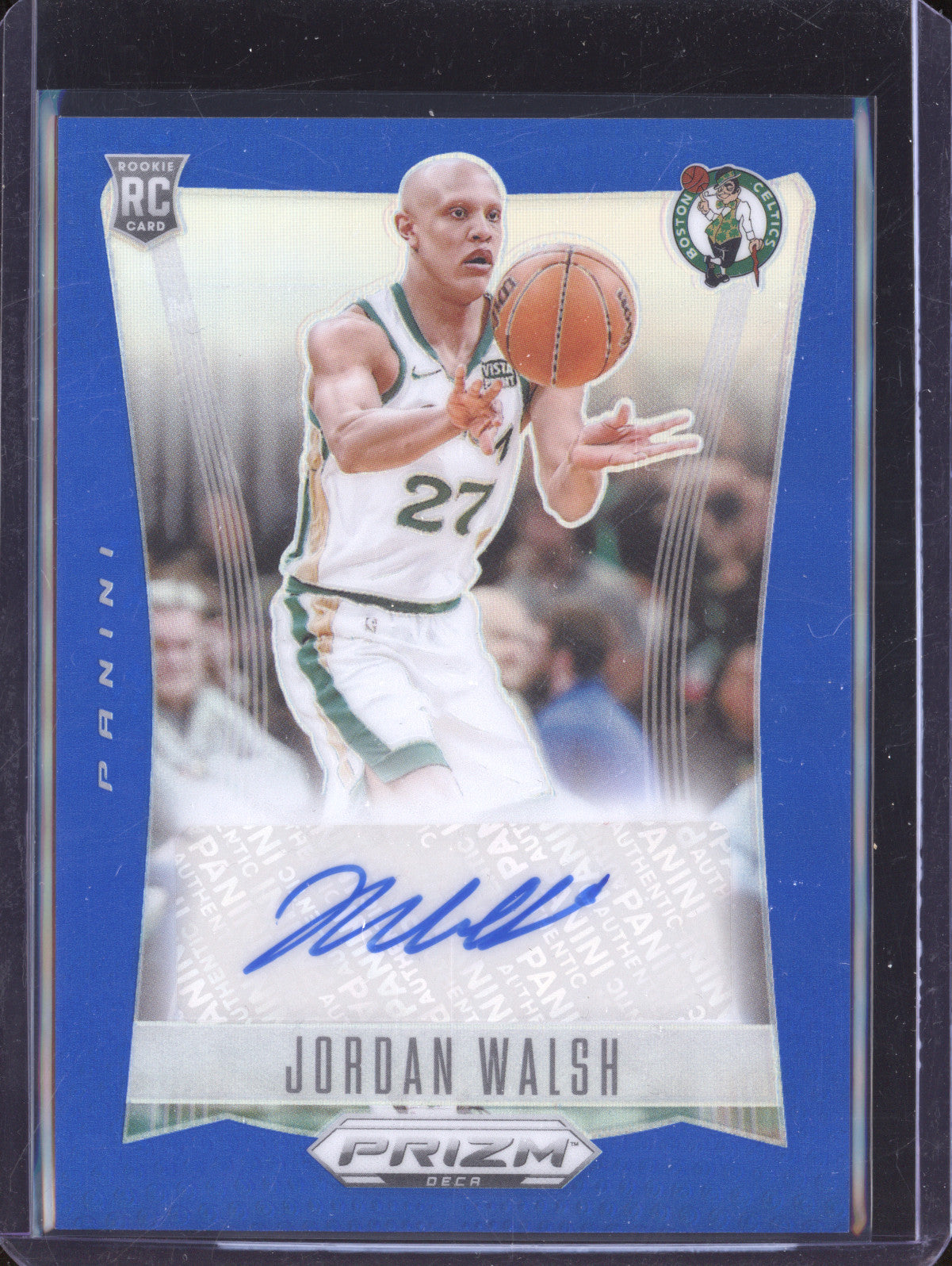 Jordan Walsh 2023-24 Panini Prizm Deca DS-JWA Signatures Blue RC 10/49