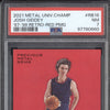 Josh Giddey 2021-22 Skybox Metal Universe 1997-98 Retro Red PMG 059/100 PSA 7