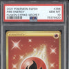 Fire Energy 2021 Pokemon SWSH Fusion Strike 284 Secret PSA 10