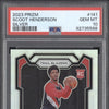 Scoot Henderson 2023-24 Panini Prizm 141 Silver RC PSA 10