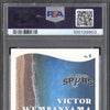 Victor Wembanyama 2023-24 Panini Donruss Optic 6 Splash Purple RC PSA 9