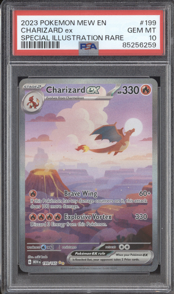 Charizard ex 2023 Pokemon 151 199/165 Special Illustration Rare PSA 10