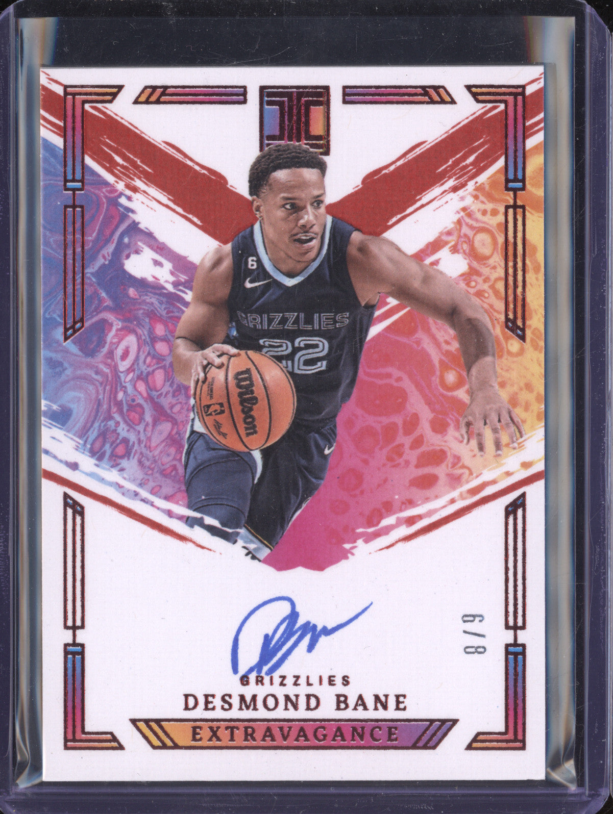 Desmond Bane 2023-24 Panini Impeccable EA-BAN Extravagance Auto Int Red /8