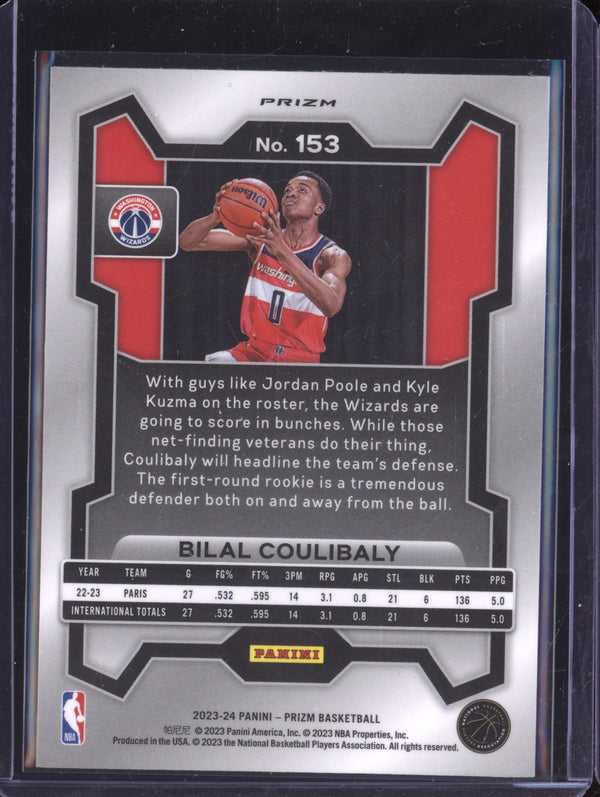 Bilal Coulibaly 2023-24 Panini Prizm 153 Green RC