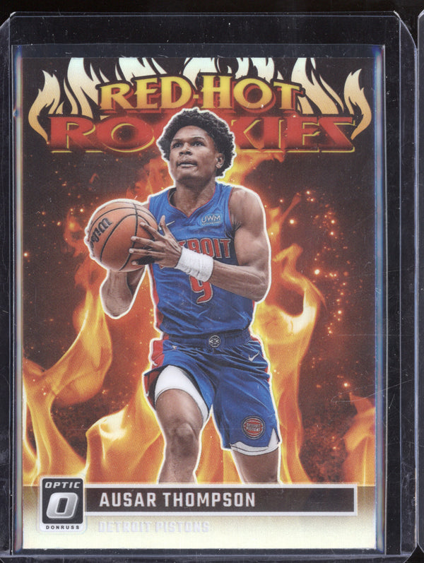 Ausar Thompson 2023-24 Panini Donruss Optic 8 Red Hot Rookies Holo RC