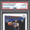 Zion Williamson 2019-20 Panini Hoops 296 RC PSA 10