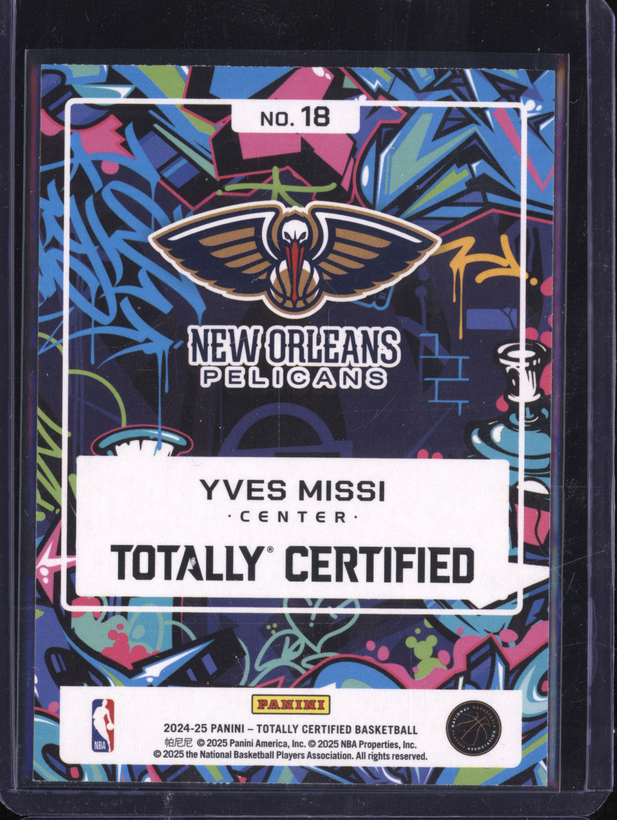 Yves Missi 2024-25 Panini Totally Certified 18 2024 RC