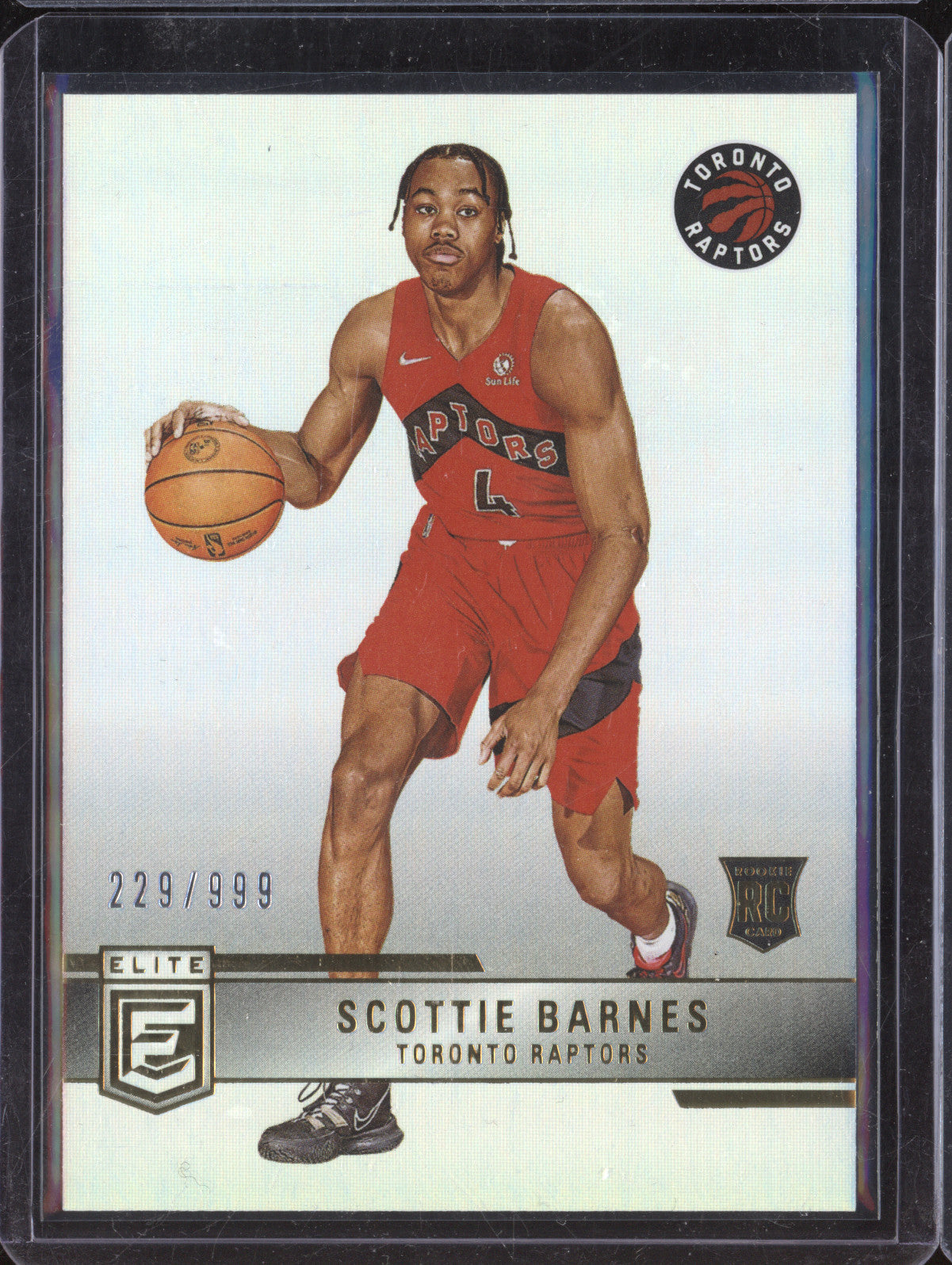 Scottie Barnes 2021-22 Panini Donruss Elite 245 Rookies RC 229/999