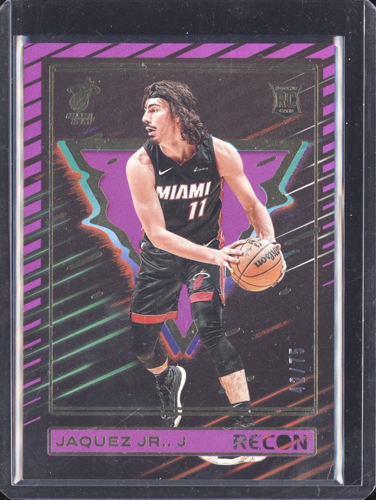 Jaime Jaquez Jr 2023-24 Panini Recon 241 Purple Holo RC 42/75