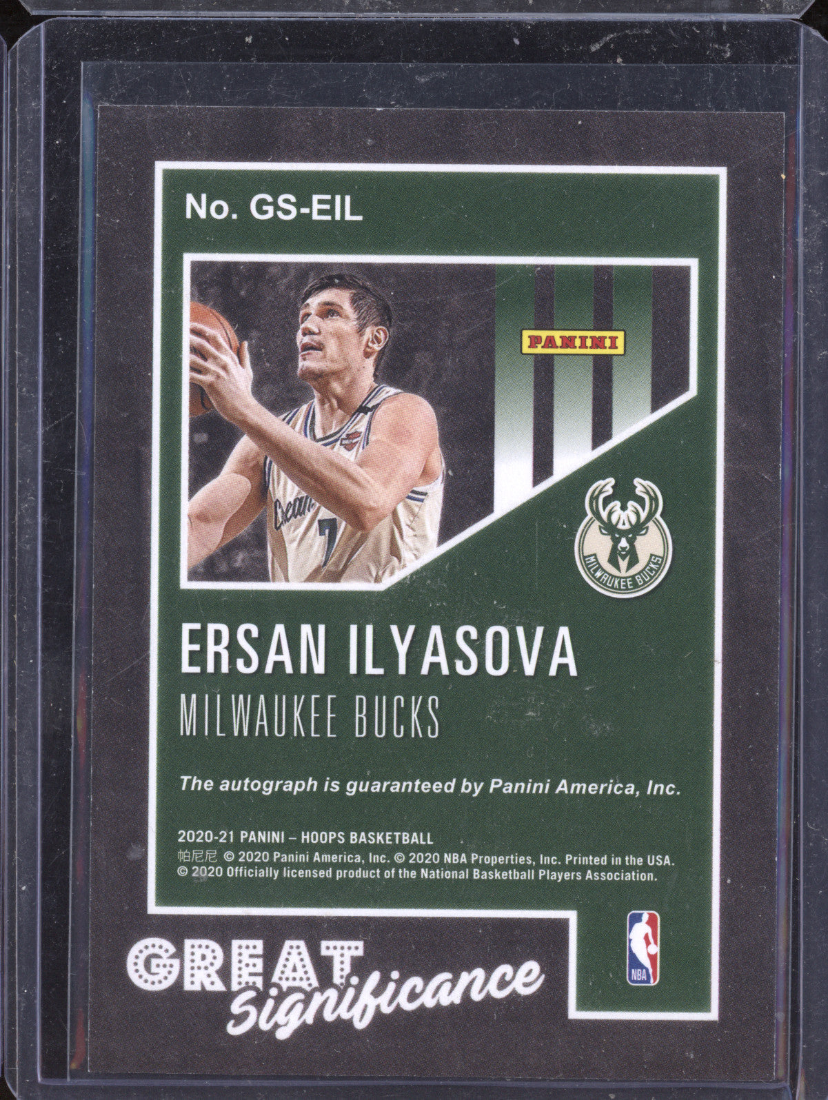 Ersan Ilyasova 2020-21 Panini Hoops GS-EIL Great SIGnificance Gold 4/10