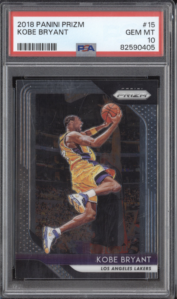 Kobe Bryant 2018-19 Panini Prizm 15 PSA 10