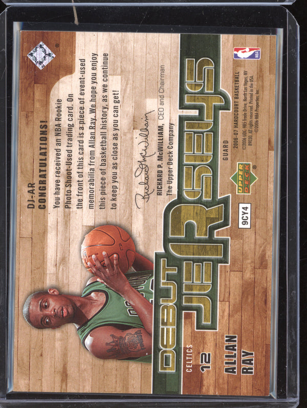 Allan Ray 2006-07 Upper Deck Hardcourt DJ-AR Debut Jersey RC 27/199