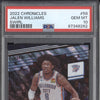 Jalen Williams 2022-23 Panini Chronicles 59 Swirl RC 9/25 PSA 10