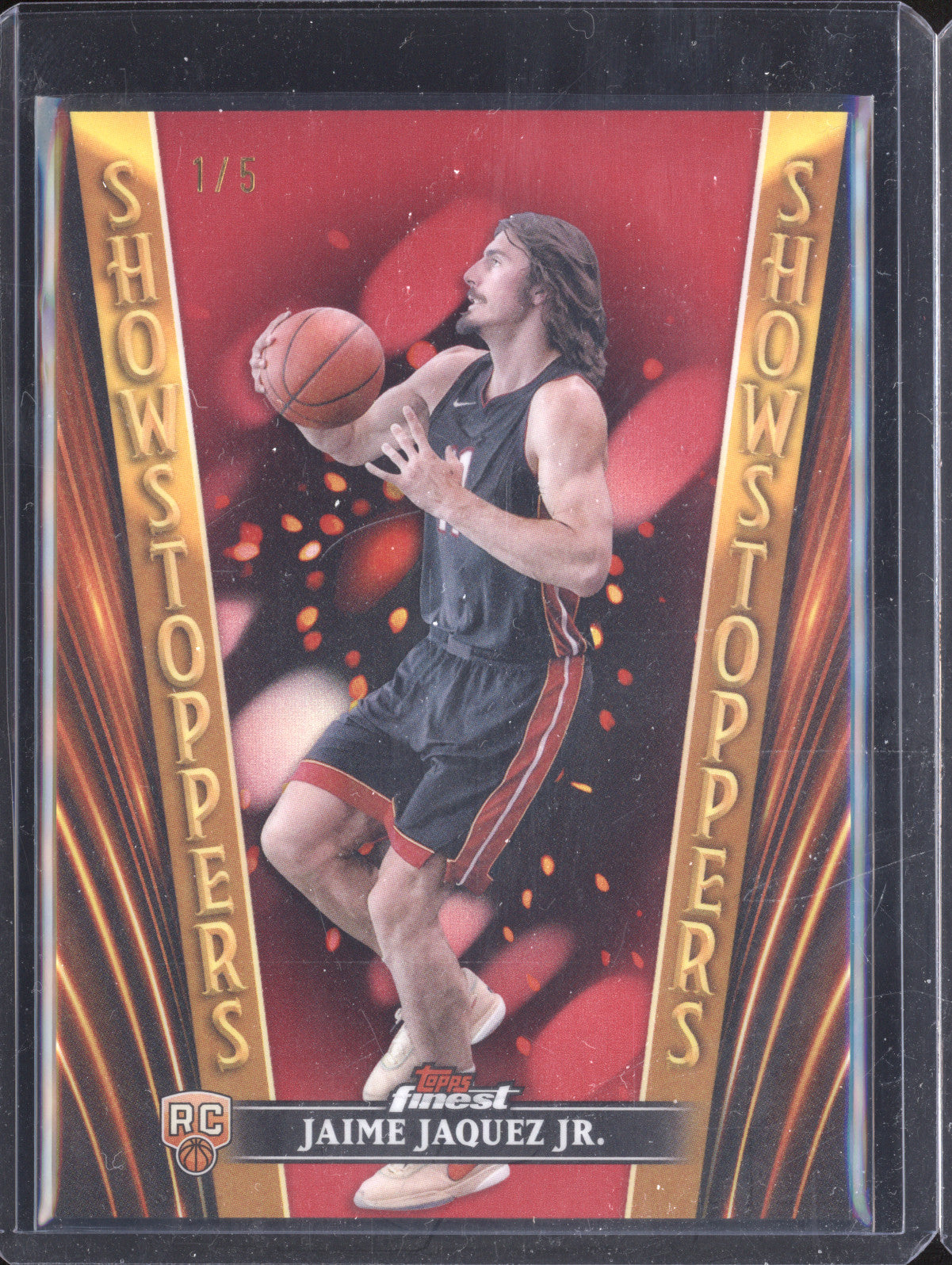 Jaime Jaquez Jr 2023-24 Topps Finest SS-26 Showstoppers Red RC 1/5