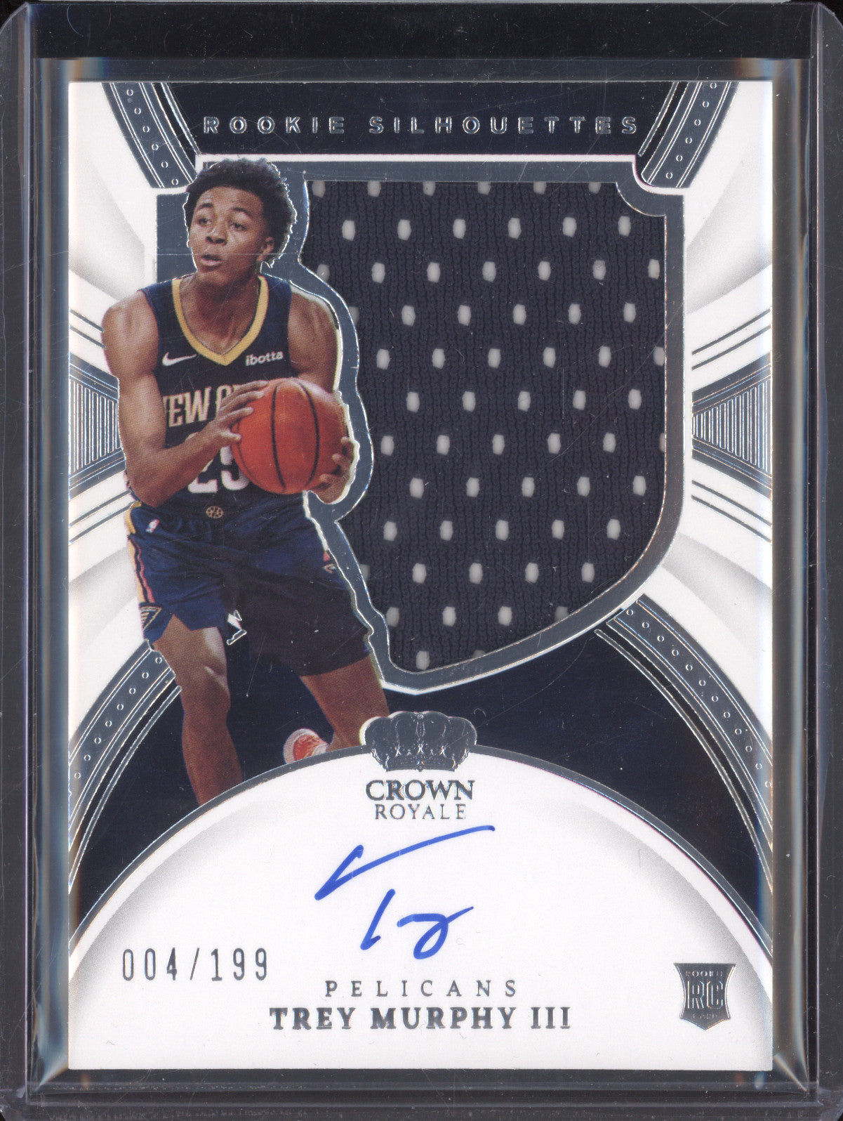 Trey Murphy III 2021-22 Panini Crown Royale 131 Rookie Silhouettes Auto RC 4/199