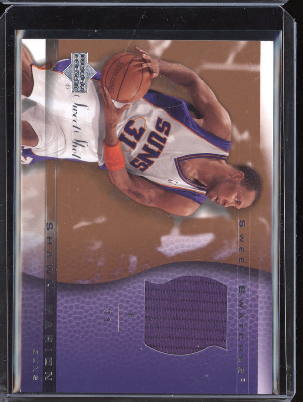 Shawn Marion 2003-04 Upper Deck Sweet Shot SH-SS Sweet Swatches Jersey