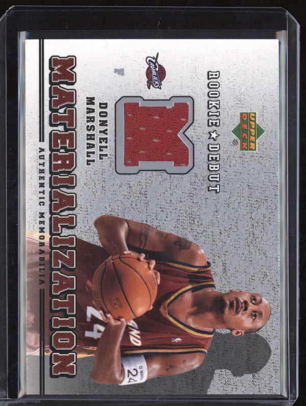 Donyell Marshall 2006-07 Upper Deck Rookie Debut MT-DM Materialization Jersey RC