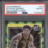 Keyonte George 2023-24 Panini Donruss 244 Holo Green Laser RC PSA 8