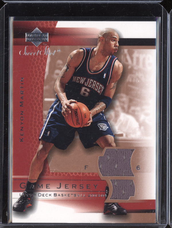 Kenyon Martin 2003-04 Upper Deck Sweet Shot KM-J Game Jersey Dual