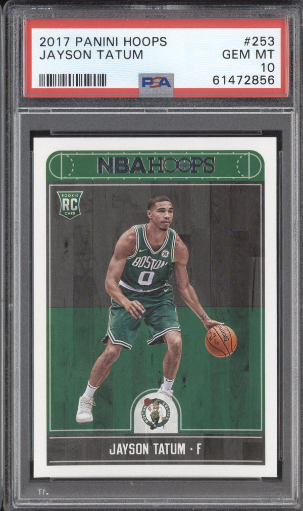 Jayson Tatum 2017-18 Panini Hoops 253 RC PSA 10