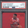 Larry Johnson 2013-14 Fleer Retro 249 Precious Metal Gems Red 89/150 PSA 8