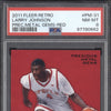 Larry Johnson 2011-12 Fleer Retro PM-31 Precious Metal Gems Red 68/150 PSA 8