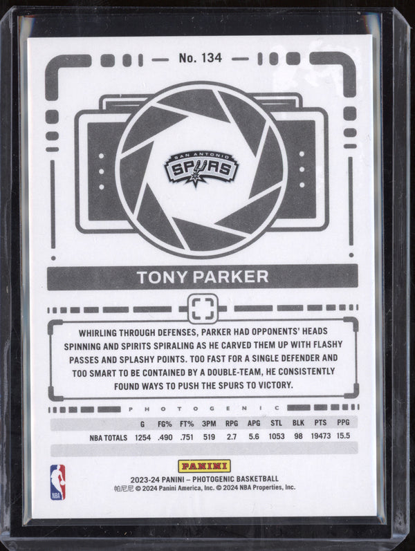 Tony Parker 2023-24 Panini Photogenic 134 Diamond 69/75