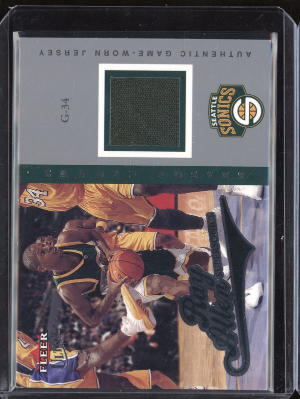 Ray Allen 2004-05 Fleer Ultra SC-RA Season Crowns Jersey 99/349