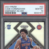 Cade Cunningham 2021-22 Panini Prizm 22 Emergent Silver RC PSA 10