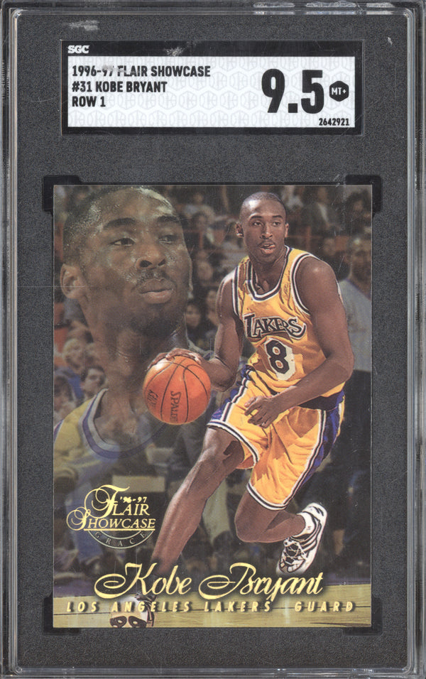 Kobe Bryant 1996-97 Flair Showcase 31 Row 1 SGC 9.5