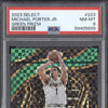 Michael Porter Jr 2023-24 Panini Select 223 Green Prizm RC 3/5 PSA 8