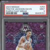 Trayce Jackson-Davis 2023-24 Panini Mosaic 254 Purple Fast Break RC 36/50 PSA 9