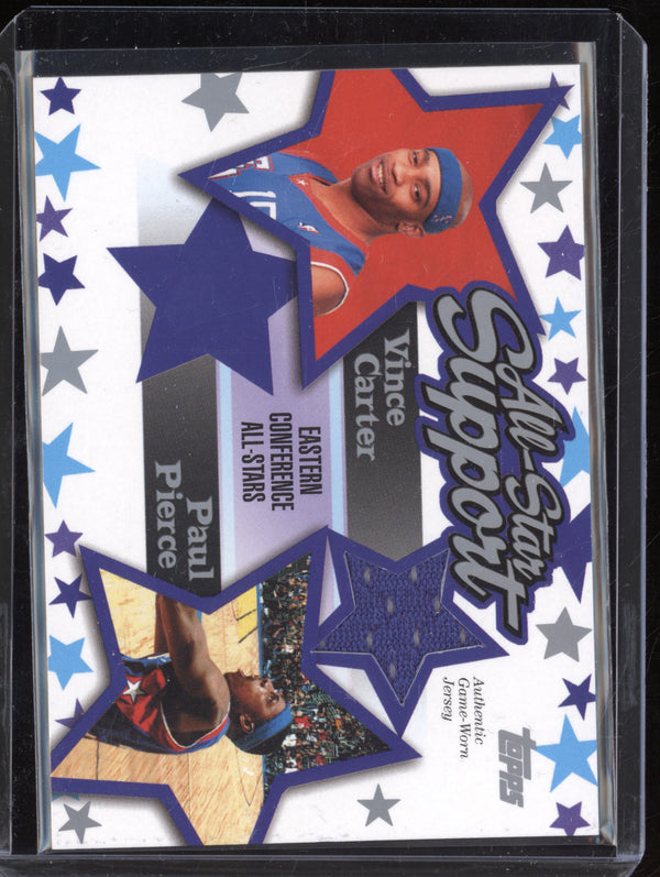 Carter/Pierce 2004-05 Topps Basketball ASR-CP All-Star Support Dual Jersey /250