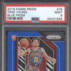 Trae Young 2018-19 Panini Prizm 78 Blue RC 30/199 PSA 9