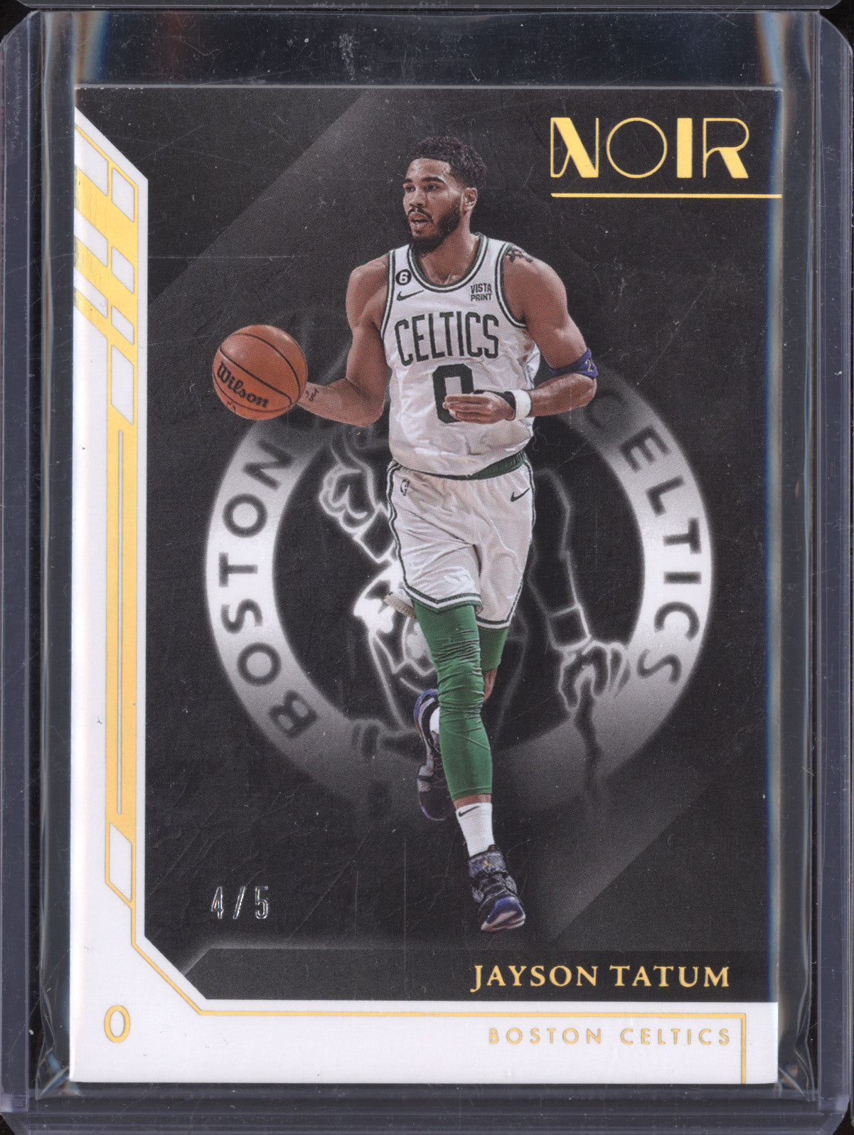 Jayson Tatum 2022-23 Panini Noir 4 Association Holo Gold 4/5